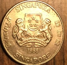 1988 Singapore 20 Cents Coin - £1.09 GBP