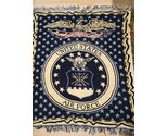 United States Air Force Throw Blanket With Frills 58&quot; X 48&quot; - $59.39