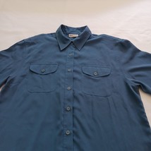 Apparenza Pockets Men's Blue Button Up Shirt Long Sleeve Size Large image 5
