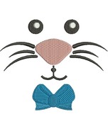 Bunny Face and Bow Machine Embroidery Design - €3,23 EUR