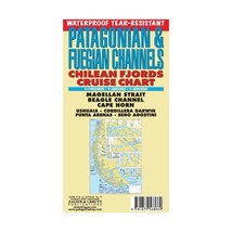 Patagonian &amp; Fuegian Channels Map: Chilean Fjords Cruise Chart - Cape Horn, Ushu - $14.00