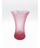 Frosted 8&quot; Gathering Vase, Matte Blush Pink Rose - $11.65