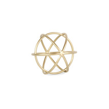 Cheungs Decorative Small Golden Circular Orb - $29.38
