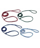 Braided Poly Dog Control Slip Leads Assorted Color Vet Rescue Kennel Bul... - £11.88 GBP+