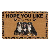 Cute Bernese Mountain Dogs Lover Outdoor Doormat Hope You Like Dog Hair Mat Gift - £31.28 GBP