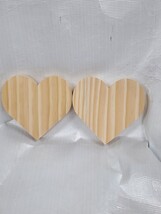 2 Mond Llama 6" Wood Heart For Crafts image 5