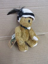 NOS Boyds Bears Chanel De La Plumtete 9184 Plush Bear Feather Hat B76 E - £28.56 GBP