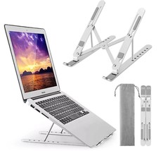 Portable Adjustable Aluminum alloy Laptop Stand Notebook Tablet Holder Foldable - £11.86 GBP