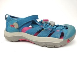 Keen Big Kids Size 6 Sandals Newport H2 Girls Sport Deep Lagoon Blue Pink - £22.16 GBP