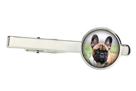 French Bulldog. Tie clip for dog lovers. Photo jewellery. Men&#39;s jewellery. - $16.19