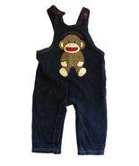 Baby Starters Sock Monkey Blue Denim Overalls Baby Boy Size 12 Months - €10,28 EUR