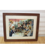 1969 Vintage Framed Print Luncheon Of The Boating Party Pierre A Renoir ... - $101.81 CAD