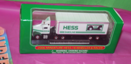 Hess 2006 Miniature 18 Wheeler And Racer Holiday Toy Christmas Gift In Box - $17.81