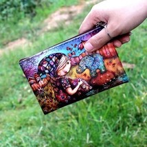 Owl Elephant giraffes Print coin purse Women  zero wallet Ladies clutch change p - £83.96 GBP