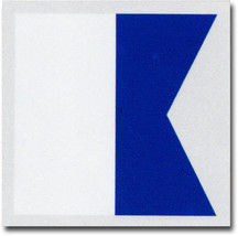 Letter A - Nautical Code Signal Auto Decal - $56.31 MXN
