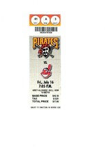 July 16 1999 Cleveland Indians @ Pittsburgh Pirates Ticket Manny Ramirez Thome - £15.54 GBP
