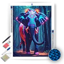 Neon Jungle Elephant- Diamond Painting Kit - £15.65 GBP+