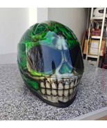 GREEN CUSTOM MOTO HELMET - $344.46