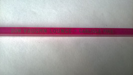 Don Vaughn Lounge Carlisle Pike Swizzle Stick Stirrer Pink Spir-It USA  - £8.34 GBP