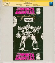 CGC SS Signed George Perez Infinity Gauntlet Thanos Promo Art Card / Avengers - £156.60 GBP