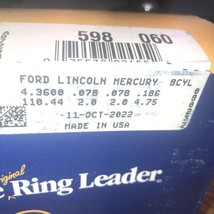 Ford Lincoln MercuryPiston Ring set complete Set V8 598060 - £76.52 GBP