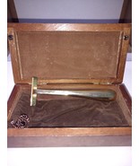 Brass Razor Body in Wooden Box - $20.00