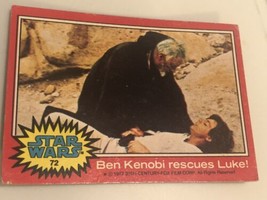 Vintage Star Wars Trading Card Red 1977 #72 Ben Kenobi Rescues Luke - £2.41 GBP