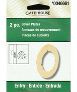2 COVER PLATES brass finish 3 1/2&quot; diameter Door Knob dead bolt Lock sec... - $523.96 MXN