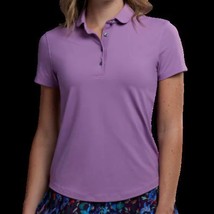 NWT Ladies GREYSON Lavender Purple Short Sleeve Scarlet Polo Shirt - XL - £39.64 GBP