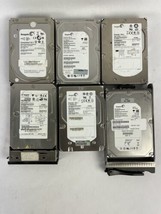 LOT OF 6 - Assorted Seagate  Hard Drives - 3.5&quot; HDD - Cheetah - Barracuda - £55.05 GBP