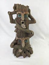 Hear No Evil Speak See Hosley Tealight Candle Incense Tree Figure  - $18.95