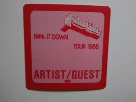 Judas Priest Backstage Pass Original 1988 Concert Tour Heavy Metal Rock Red - £11.74 GBP