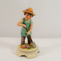 Goebel Hummel Flower Farmer Figurine #266 / 7 / 354 West Germany 6&quot; Vtg - £19.02 GBP