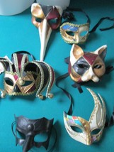 Masquerade Masks Medieval Carnival Ball Dance Style Italy Venezia Made PICK1 - £59.85 GBP