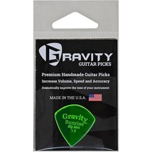 GRAVITY PICKS Sunrise Big Mini Polished Fluorescent Green Guitar Picks 1... - $16.99