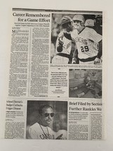 Los Angeles Times Sports August 17, 1991 Newspaper Article - £2.38 GBP