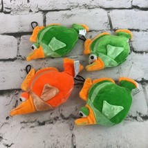 Tropical Fish Plush Lot Of 4 Orange Green Stuffed Hangable Toys Nursery ... - £15.49 GBP