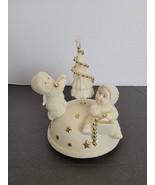 2003 Department 56 Snowbabies Trimming The Tree Revolving Music Box 06021 - $25.99 CAD