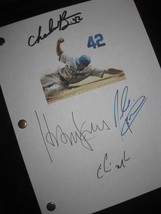 42 Signed Movie Script X4 Chadwick Boseman Harrison Ford Nicole Beharie ... - £15.63 GBP