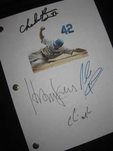 42 Signed Movie Script X4 Chadwick Boseman Harrison Ford Nicole Beharie ... - £15.84 GBP