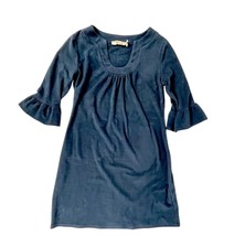 Anthropologie Aryeh Micro-suede 3/4-Sleeve Bell-Sleeve Dress Scoop-Neck ... - $461.34 MXN