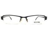 Moschino Eyeglasses Frames M3214-V 789 Black Rectangular Half Rim 50-17-135 - $60.59