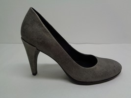 Ecco Size 5 to 5.5 Eur 36 SHAPE 75 Grey Leather Pumps Heels New Womens Shoes - £109.99 GBP