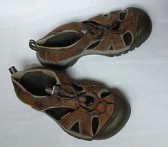 KEEN Womens Brown Leather Fisherman Sandal Size 8 Hiking Shoes Waterproof - £14.77 GBP