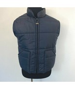 Vintage Big Smith Vest size XL Blue Puffer Sleeveless Work Jacket Nylon ... - $21.95