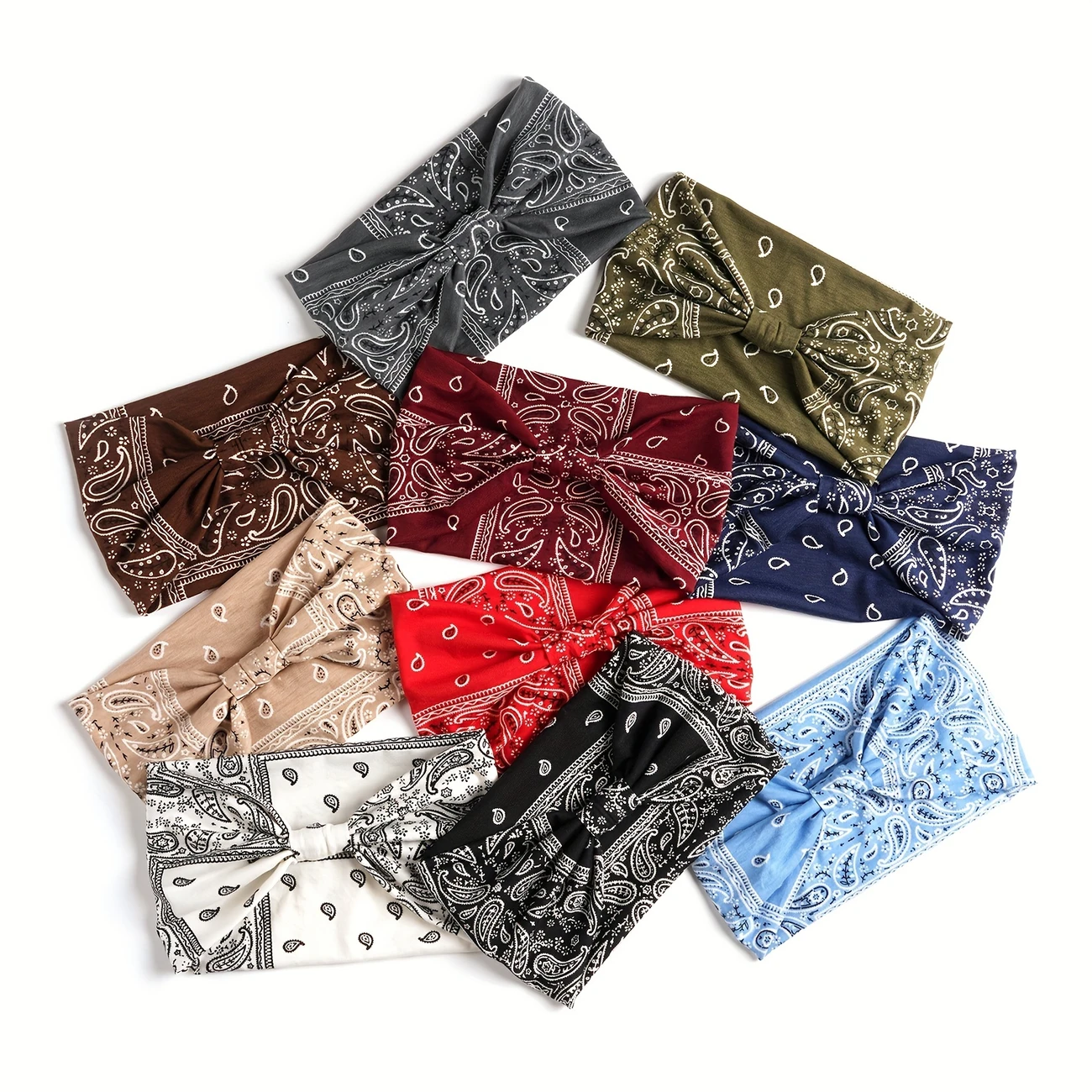 Sweat Absorbent Boho-Chic Wide Elastic Headband - $6.89