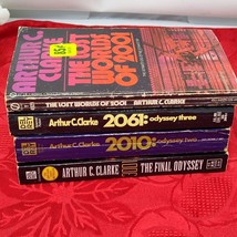 Arthur C Clarke Lot All 4 Lost Worlds Of 2001 2010 2061 3001 Final Odyssey - $14.98