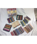 HUGE LOT Prismacolor Plus Others Pencils Supplies Beginner Art Kit Used  - £117.31 GBP