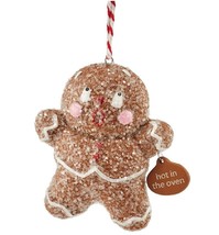 Dept 56 Enesco Ginger &amp; Spice Gingerbread Ornament Hot in the Oven NWT - £4.95 GBP