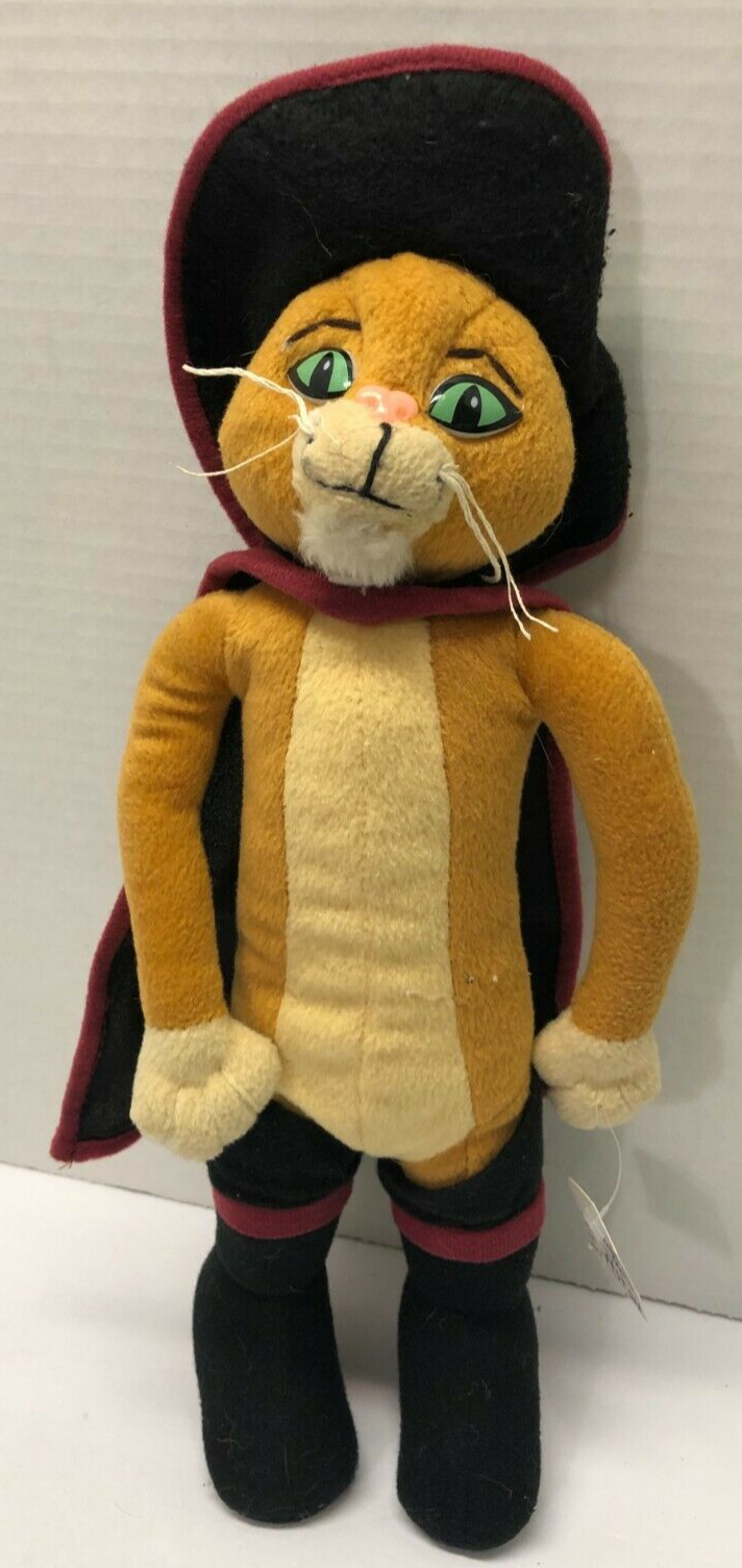 Shrek PUSS IN BOOTS 14&quot; Vintage Plush Figure - $9.90